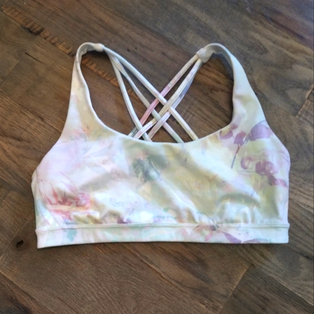 Victoria's Secret pastel marble tie dye sports bra size medium
